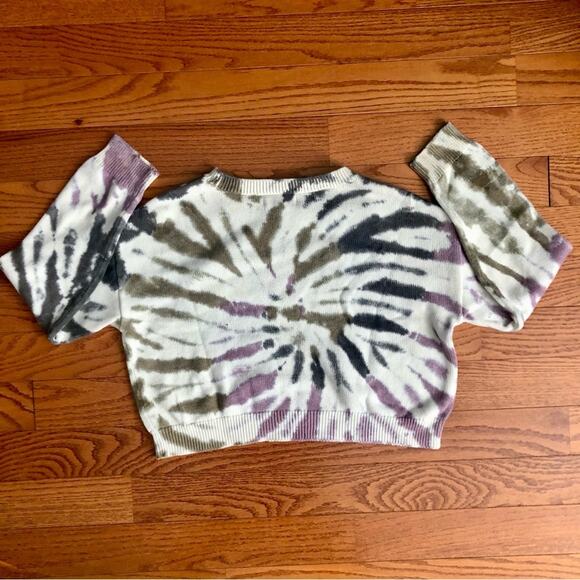 Treasure & Bond Tie Dye Jumper Ivory Dove Multi Tie Dye Girl’s Size XL (14-16) - Picture 9 of 10
